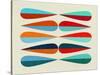 Mid Century Shapes III-Eline Isaksen-Stretched Canvas