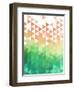 Mid Century Triangular Ornament II-Eline Isaksen-Framed Art Print