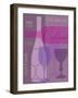 Mid Century Wine 1-Lola Bryant-Framed Art Print