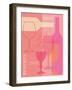 Mid Century Wine 2-Lola Bryant-Framed Art Print