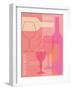 Mid Century Wine 2-Lola Bryant-Framed Art Print