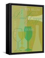 Mid Century Wine 3-Lola Bryant-Framed Stretched Canvas