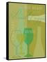 Mid Century Wine 3-Lola Bryant-Framed Stretched Canvas