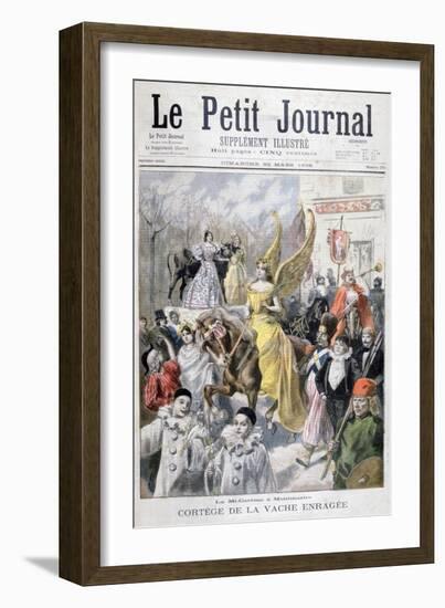 Mid-Lent Celebrations, Paris, 1896-F Meaulle-Framed Giclee Print