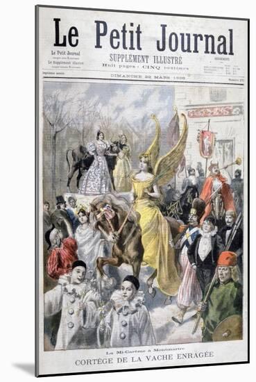 Mid-Lent Celebrations, Paris, 1896-F Meaulle-Mounted Giclee Print
