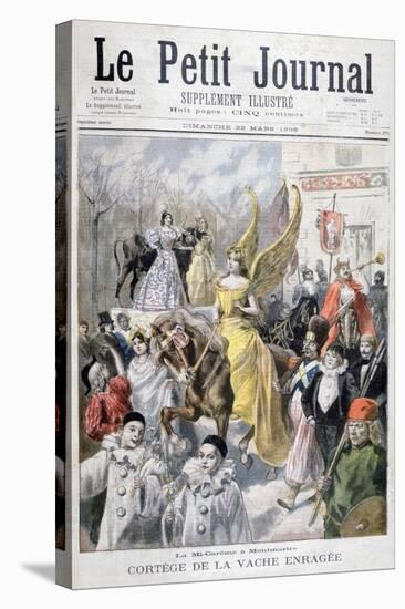 Mid-Lent Celebrations, Paris, 1896-F Meaulle-Stretched Canvas