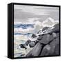 Mid-Morning Coast-Rikki Drotar-Framed Stretched Canvas