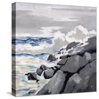 Mid-Morning Coast-Rikki Drotar-Stretched Canvas