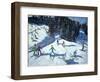 Mid-Morning on the Piste, 2004-Andrew Macara-Framed Premium Giclee Print