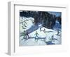 Mid-Morning on the Piste, 2004-Andrew Macara-Framed Premium Giclee Print