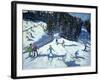 Mid-Morning on the Piste, 2004-Andrew Macara-Framed Giclee Print