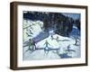 Mid-Morning on the Piste, 2004-Andrew Macara-Framed Giclee Print