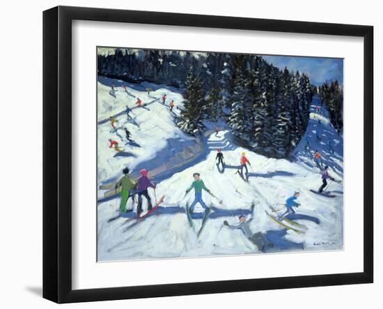 Mid-Morning on the Piste, 2004-Andrew Macara-Framed Giclee Print