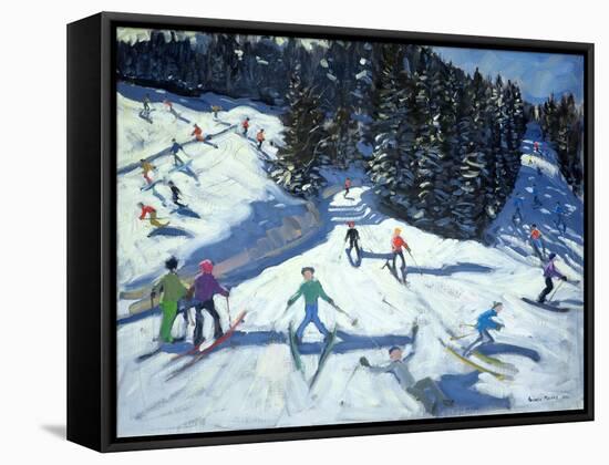 Mid-Morning on the Piste, 2004-Andrew Macara-Framed Stretched Canvas