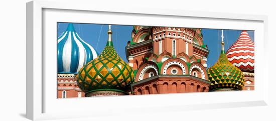 Mid Section View of a Cathedral, St. Basil's Cathedral, Red Square, Moscow, Russia-null-Framed Photographic Print