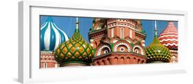 Mid Section View of a Cathedral, St. Basil's Cathedral, Red Square, Moscow, Russia-null-Framed Photographic Print