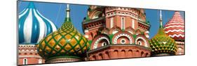 Mid Section View of a Cathedral, St. Basil's Cathedral, Red Square, Moscow, Russia-null-Mounted Photographic Print