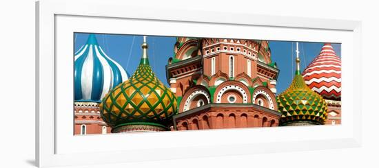 Mid Section View of a Cathedral, St. Basil's Cathedral, Red Square, Moscow, Russia-null-Framed Photographic Print