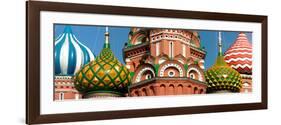 Mid Section View of a Cathedral, St. Basil's Cathedral, Red Square, Moscow, Russia-null-Framed Photographic Print