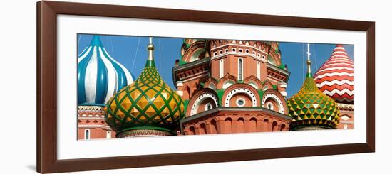 Mid Section View of a Cathedral, St. Basil's Cathedral, Red Square, Moscow, Russia-null-Framed Photographic Print