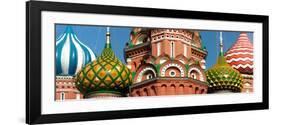 Mid Section View of a Cathedral, St. Basil's Cathedral, Red Square, Moscow, Russia-null-Framed Photographic Print