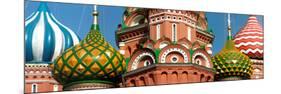 Mid Section View of a Cathedral, St. Basil's Cathedral, Red Square, Moscow, Russia-null-Mounted Photographic Print