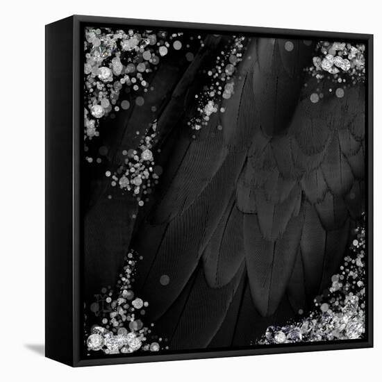 Mid-Summer Magik Noir Diamonds-Tina Lavoie-Framed Stretched Canvas