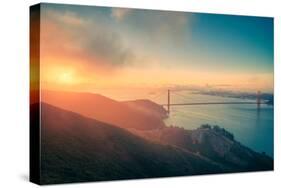 Mid-summer Morning Landscape at Golden Gate Bridge, San Francisco, California-Vincent James-Stretched Canvas