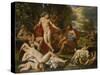 Midas and Bacchus-Nicolas Poussin-Stretched Canvas