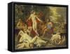 Midas and Bacchus-Nicolas Poussin-Framed Stretched Canvas