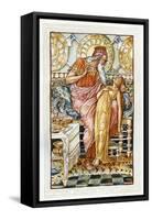 Midas' daughter turned to gold-Walter Crane-Framed Stretched Canvas