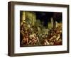 Midas' Feast in Honour of Bacchus and Silenus'. C.16th Century-Lucas van Valckenborch-Framed Giclee Print