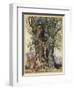 Midas, Flowers Turn Gold-Arthur Rackham-Framed Art Print