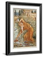 Midas with the Pitcher-Walter Crane-Framed Giclee Print