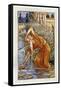 Midas with the pitcher-Walter Crane-Framed Stretched Canvas