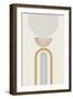 MidCentury Minimalist Boho 3-Urban Epiphany-Framed Art Print