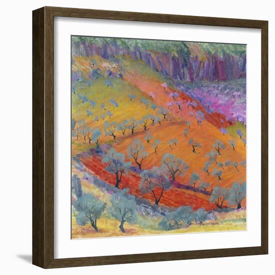 Midday at Alhaurin El Grande, C.1975-Brenda Moore-Framed Giclee Print