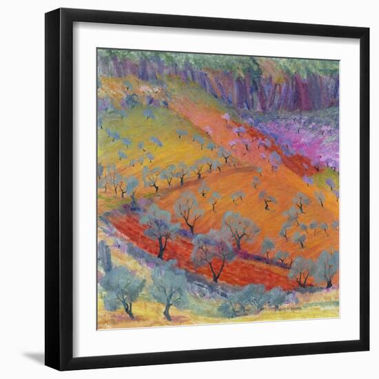 Midday at Alhaurin El Grande, C.1975-Brenda Moore-Framed Giclee Print