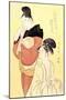 Midday Bath Preparations: The Hour of the Horse-Kitagawa Utamaro-Mounted Art Print
