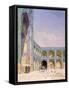 Midday, Friday Mosque, Isfahan-Bob Brown-Framed Stretched Canvas