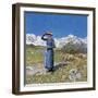 Midday on Alps on Windy Day, 1891-null-Framed Giclee Print