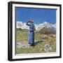 Midday on Alps on Windy Day, 1891-null-Framed Giclee Print