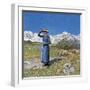 Midday on Alps on Windy Day, 1891-null-Framed Giclee Print