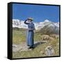 Midday on Alps on Windy Day, 1891-null-Framed Stretched Canvas