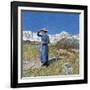 Midday on Alps on Windy Day, 1891-null-Framed Giclee Print