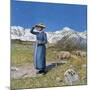 Midday on Alps on Windy Day, 1891-null-Mounted Giclee Print