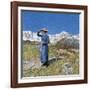 Midday on Alps on Windy Day, 1891-null-Framed Giclee Print