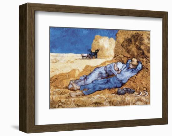 Midday Rest (after Millet), c.1890-Vincent van Gogh-Framed Art Print