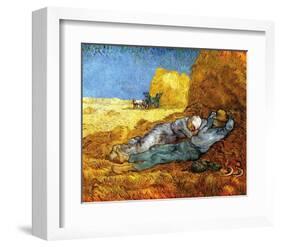 Midday Rest (after Millet), c.1890-Vincent van Gogh-Framed Giclee Print