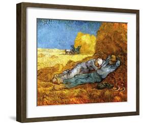 Midday Rest (after Millet), c.1890-Vincent van Gogh-Framed Giclee Print